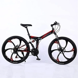 N / E Bike N / E Folding Mountain Bike Aluminium, Road Bikes Racing Bicycle, Dual Disc Brakes Bicycles Mountain Bikes women / men Crosscountry Bicycle, 21 / 24 / 27 speed 24 / 26 inch