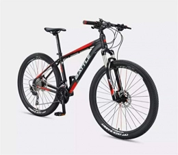 Qianqiusui Folding Mountain Bike Qianqiusui Speed 27 / 30-speed aluminum grayish blue mountain bike (Color : Black red, Size : 27 speed)