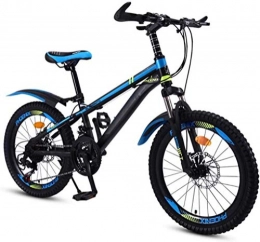 QZ Bike QZ Commuter City Children's Bicycle 20-Inch Variable Speed Mountain Folding Bike Comfortable Saddle Non-Slip Pedal Suspension Fork Safe And Sensitive Brake Ladies Men Unisex (Color : Blue)