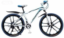 QZ Folding Mountain Bike QZ Mountain Bike Bicycle, PVC And All Aluminum Pedals, High Carbon Steel And Aluminum Alloy Frame, Double Disc Brake, 26 Inch Wheels (Color : A, Size : 21 speed)
