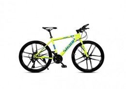 SEESEE.U Folding Mountain Bike SEESEE.U Mountain Bike Adult Mountain Bike 26 inch Double Disc Brake One Wheel 30 Speed Off-Road Speed Bicycle Men and Women, B, 30 Speed