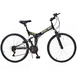 Stowabike Folding Mountain Bike Stowabike 26" MTB V2 Folding Dual Suspension 18sp Gears Mountain Bike Black