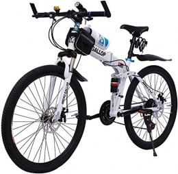 SZZ0306 Folding Mountain Bike SZZ0306 24 inch bike lightweight mini folding bike small portable bike adult student city bike mountain bike-White