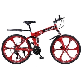 WJSW Bike WJSW Folding mountain bike Aluminium 21 speed 26 inch dual disc brakes bicycles mountain bikes women crosscountry Bicycle