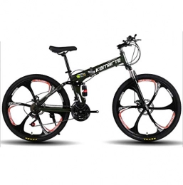 WMWZ Folding Mountain Bike WMWZ 26" Mountain Bike Foldable Steel Frame 2.0 MTB 21 / 24 / 27 Speed with Disc Brakes, H, 27Speed