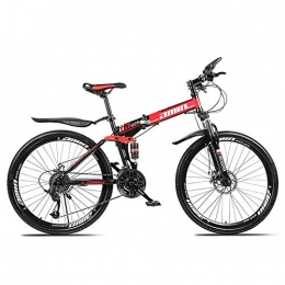 Xiaochao Bike Xiaochao Mountain Bike, 30-Speed High Carbon Steel Variable Speed Bicycle, 26 Inch Double Shock Absorption Folding Bicycle