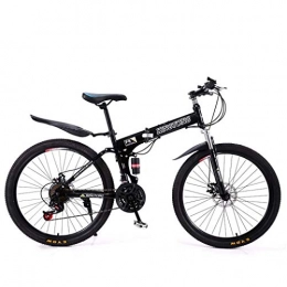 XXY-shop Bike XXY-shop Summer Mountain Bike Folding Bikes, 24-Speed Double Disc Brake Full Suspension Anti-Slip, Lightweight Aluminum Frame, Suspension Fork, Multiple Colors-24 Inch / 26 Inch