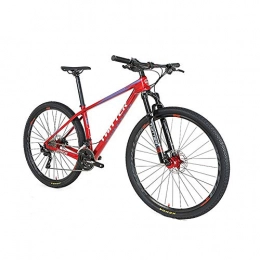 YALIXI Folding Mountain Bike YALIXI Mountain bike, adult mountain bike, carbon fiber frame mountain bike adult off road suspension bike 30 speed, 29 * 17 in, red