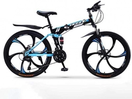 YTDHBLK Bike YTDHBLK GTT Mountain Bike Folding Bikes, Road Bicycles, 27-Speed Double Disc Brake Full Suspension Anti-Slip, Off-Road Variable Speed Racing Bikes for Men And Women / B2 / 26inch