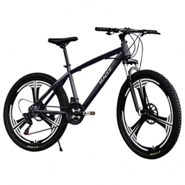 259 Mountain Bike 259 Adult Mountain Bike, 26 inch Mountain Trail Bike Folding Outroad Bicycles, 21-Speed Bicycle Full Suspension MTB Gears Dual Disc Brakes Mountain Bicycle (Black)