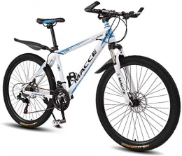 WSJYP Bike 26 Inch Mountain Bike Adult, Full Suspension Mountain Trail Bike Outroad Bicycles, Men Women MTB with Dual Disc Brake, 21 / 24 / 27 Speed, 21 speed-D