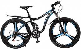 WSJYP Mountain Bike 26 Inch Outroad Mountain Bike, Dual Shock-Absorbing 21 Speed Mountain Bicycle Cool Bike For Men Women, Blue