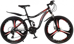 WSJYP Mountain Bike 26 Inch Outroad Mountain Bike, Dual Shock-Absorbing 21 Speed Mountain Bicycle Cool Bike For Men Women, Red