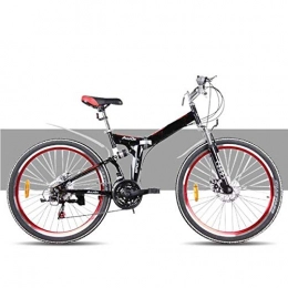 WZB Mountain Bike 26" Wheel Mountain Bike, 21 Speed 16" Frame Black & Red, Red, 24