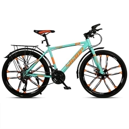 SHANJ Mountain Bike 26inch Mens Mountain Bike, Adult Road Bicycle, City Commuter Outdoor Sports Bike, Disc Brake, 21-30 Speed Optional