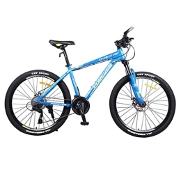 Dsrgwe Mountain Bike 26inch Mountain Bike, Aluminium Alloy Hard-tail Bicycles, 17" Frame, Double Disc Brake and Front Suspension, 27 Speed (Color : C)