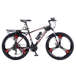 SABUNU Mountain Bike 27.5 Inch Mountain Bike 24 Speeds With Carbon Steel Frame Dual Disc-Brake Suspension Fork For A Path, Trail & Mountains(Size:24 Speed, Color:Ed)