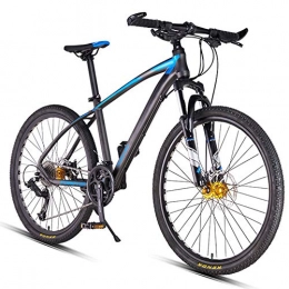 AP.DISHU Mountain Bike 27-Speed Mountain Bikes Adult Women's / Men's Aluminum Frame Mountain Trail Bike Front Suspension Anti-Slip Bikes, Blue