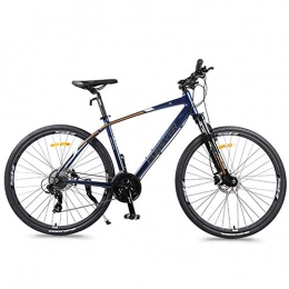 WJSW Mountain Bike 27 Speed Road Bike, Hydraulic Disc Brake, Quick Release, Lightweight Aluminium Road Bicycle, Men Women City Commuter Bicycle, Blue