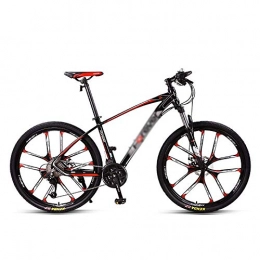 BNMKL Bike Adult Mountain Bike, 27.5inch Wheels, Mountain Trail Bike High Carbon Steel Outroad Bicycles, 24-Speed Bicycle Full Suspension, D-26in