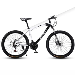 SHANJ Bike Adult Mountain Bike, Road Bike for Men / Women, 21-30 Speed Optional, High-Carbon Steel Frame, Full Suspension Fork, Disc Brake, 24 / 26inch