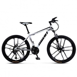 Alqn Bike Alqn 26 inch Adult Mountain Bike, Beach Snowmobile Bicycle, Double Disc Brake Bikes, 26 inch Aluminum Alloy Wheels, A, 27 Speed