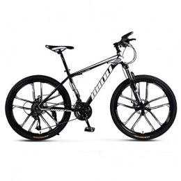 Alqn Mountain Bike Alqn 26 inch Adult Mountain Bike, Beach Snowmobile Bicycle, Double Disc Brake Bikes, 26 inch Aluminum Alloy Wheels, B, 21 Speed