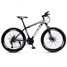 Alqn Bike Alqn Man Woman General Purpose Mountain Bike, Beach Snowmobile Bicycle, Double Disc Brake Adult Bicycles, 26 inch Aluminum Alloy Wheels, C, 27 Speed