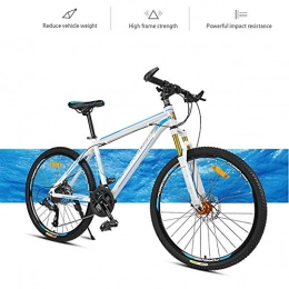 Wghz Bike Aluminum Alloy Frame With Internal Routing Mountain Bike Mountain Bicycle, Alloy Adjustable Fork 24 Speed Disk-Brake Mtb Bicycl Mountain Bike 26