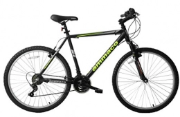 Ammaco Mountain Bike Ammaco Escape Mens Bike 26" Wheel Lightweight Alloy Front Suspension Mountain Bike 23" Frame XL Black Green