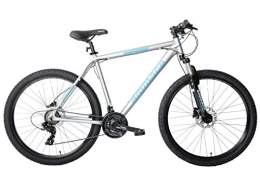 Ammaco Mountain Bike Ammaco. Osprey V2 27.5" 650B Wheel Hardtail Mens Front Suspension Mountain Bike Hydraulic Disc Brakes 21 Speed Alloy 21" Frame Silver Blue