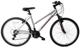 Ammaco Mountain Bike Ammaco Reflection Womens Bike 26" Wheel Lightweight Alloy Front Suspension 21 Speed Step Through Mountain Bike 18" Frame Silver Purple