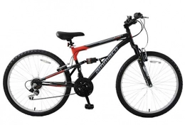 Ammaco Bike Ammaco. Summit 26" Wheel Dual Full Suspension Mens Mountain Bike Black Red 19" Frame 18 Speed