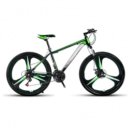 Aoyo Bike Aoyo Road Bicycle, 27-Speed 26 Inch Bikes, Double Disc Brake High Carbon Steel Frame, Variable Speed Bicycle Shock Absorption Road Bike(Color:Upgraded Three Knife Wheel-Green)