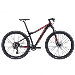 AZYQ Bike AZYQ 9-Speed Mountain Bikes, Adult Big Wheels Hardtail Mountain Bike, Aluminum Frame Front Suspension Bicycle, Mountain Trail Bike, Black