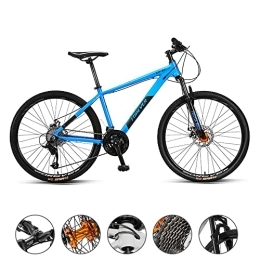 Bananaww Bike Bananaww 26 inch Wheels Adult Mountain Bike, Mountain Trail Bike High Carbon Steel Outroad Bicycles, 27-Speed Bicycle Full Suspension MTB ​​Gears Dual Disc Brakes Mountain Bicycle