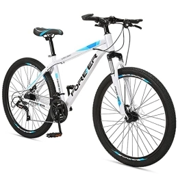 Bananaww Bike Bananaww Adult Mountain Bike, 24 / 26 inch Wheels, Mountain Trail Bike Aluminum Frame Outroad Bicycles, 21-Speed Bicycle Full Suspension MTB ​​Gears Dual Disc Brakes Mountain Bicycle