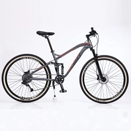 Bananaww Mountain Bike Bananaww Adult Mountain Bike, 27.5 inch Wheels, Mountain Trail Bike High Carbon Steel Bicycles, 9 / 10 / 11 / 12-Speed Bicycle Full Suspension MTB ​​Gears Dual Disc Brakes Mountain Bicycle