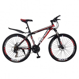  Mountain Bike Bicycle Mountain Bike Road Bike Aluminum Alloy Frame 26x4.0 7 / 21 / 24speed Frame Oversized Bicycle Bikes Front and Rear Mechanical Disc Brake, Black Red, 26 inch 24 speed