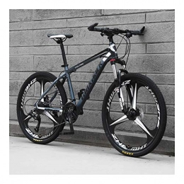 NOLOGO Mountain Bike Bicycles, adult mountain bike cross-country, men and women speed bike, bicycle student, casual bike (Color : Black and grey, Size : 24speed24inches)