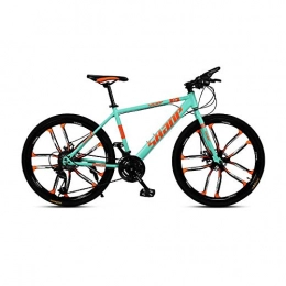 BHDYHM Bike Bike 26 Inches Fat Tire Snow Bike Mountain Bikes, Men's Dual Disc Brake Hardtail Mountain Bike, Bicycle Adjustable Seat, High-carbon Steel Frame Bike, C-10 Spoke-21 Speed