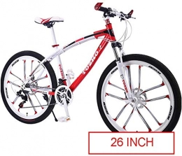 BUK Mountain Bike Bikes for men, Trekking bike cross trekking bikes girl's outdoor carbon steel double brake bike 26 inch student variable speed-21speed_26 INCH