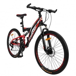 WZB Mountain Bike Cheapest Folding 26" Wheel Mountain Bike, 24 Speed Small 16" Steel Frame, Unisex, City Commuter Bicycles, Black, 24