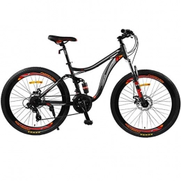 CHEZI Bike CHEZI Mountain Bike Road Bike High Carbon Steel Adult Men and Women Students City Bike 26 Inches 24 Speeds