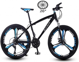 BUK Mountain Bike City Bicycle Bike, Trekking bike Cross trekking bikes 26 inch road racing bike 21 / 24 / 27-speed anti-skid bike ultra-light carbon steel frame-27 speed_Black