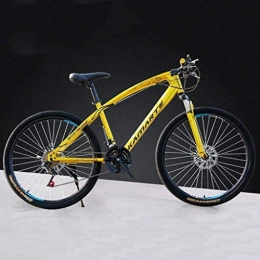 CSS Mountain Bike CSS 26 inch Mountain Bikes, High-Carbon Steel Hard Tail Bicycle, Lightweight Bicycle with Adjustable Seat, Double Disc Brake, Spring Fork, G, 21 Speed 6-24