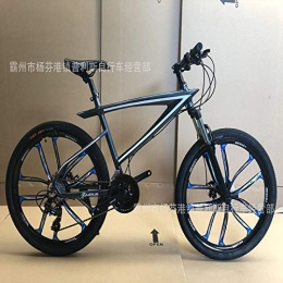 cuzona Bike cuzona 27-speed 26-inch aluminum alloy mountain bike oil brake double disc brake bicycle for men and women variable road bike frame-Pink