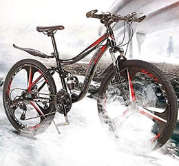 CXY-JOEL Bike CXY-JOEL 26 inch Mountain Bike Bicycle for Adults Men and Women High-Carbon Steel Frame MTB Bikes Full Suspension Aluminum Alloy Wheels Double Disc Brake-C_21 Speed