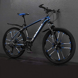 CXY-JOEL Bike CXY-JOEL Lightweight Mountain Bikes Men s 26 inch Road Bicycle with Aluminum Alloy Frame Front Rear Suspension Hydraulic Disc Brake Adjustable Seat 30 Speeds 10 Spoke 15 Kg Blue