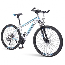 CXY-JOEL Bike CXY-JOEL Mens Mountain Bikes, 33-Speed Hardtail Mountain Bike, Dual Disc Brake Aluminum Frame, Mountain Bicycle with Front Suspension, Green, 29 inch Suitable for Men and Women, Cycling and Hiking, Blue